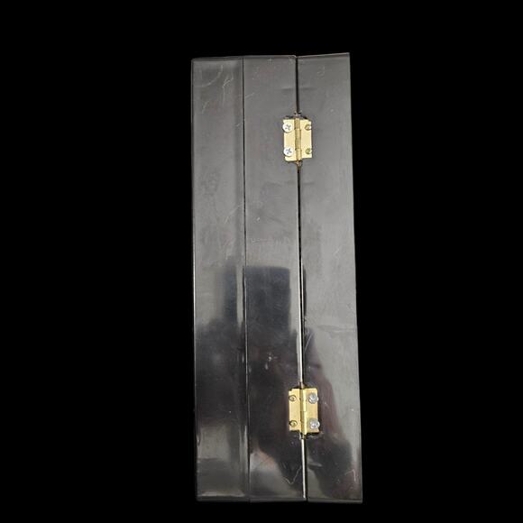 Vintage CHU-DA Co. Light-Up Crucifix & Quartz Clock Folding Shrine Taiwan 1980s - Picture 7 of 11